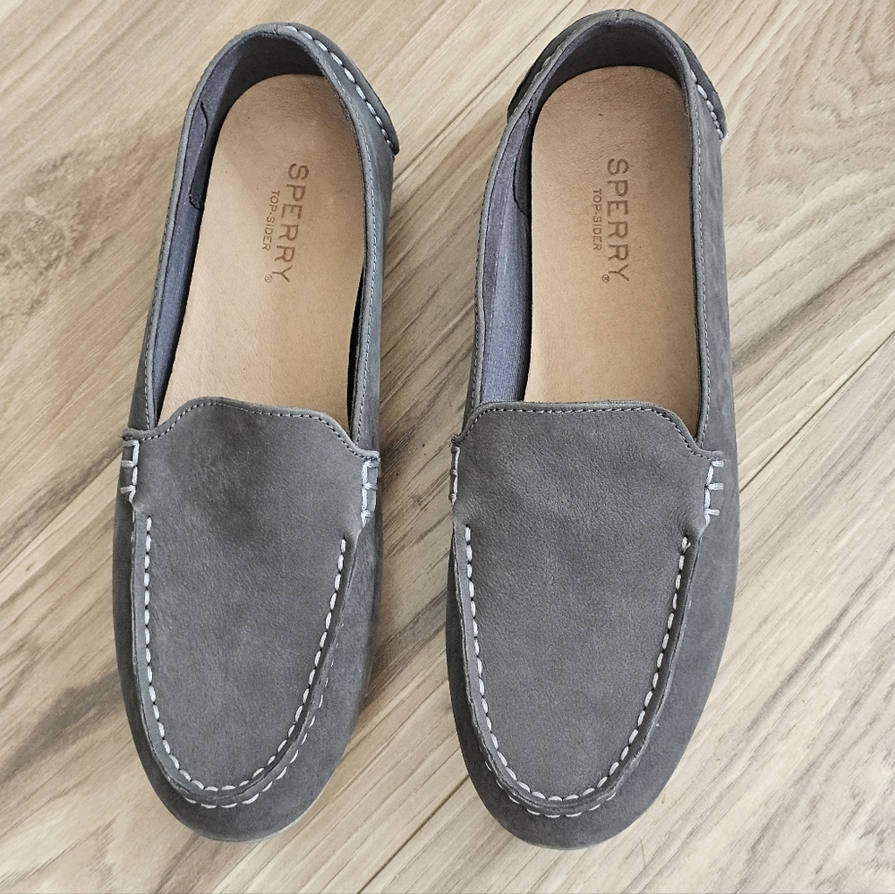 Sperry Loafers Boat Shoes Grey  Womens Size 7 NEW - Picture 3 of 11